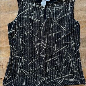 Stylish Black and Cream Women's Top